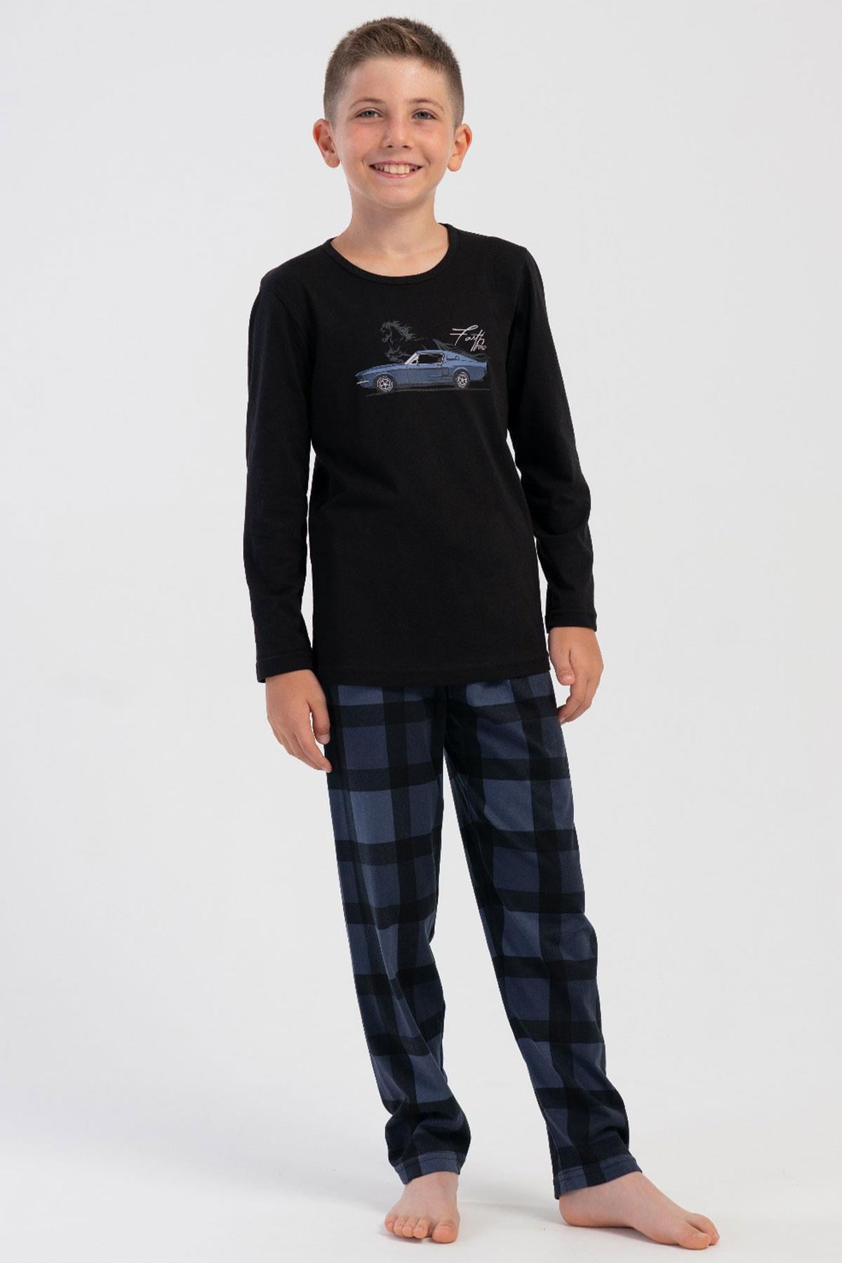 Vienetta Kids 5031840826 Erkek Çocuk Uzun Kollu Pijama Takımı