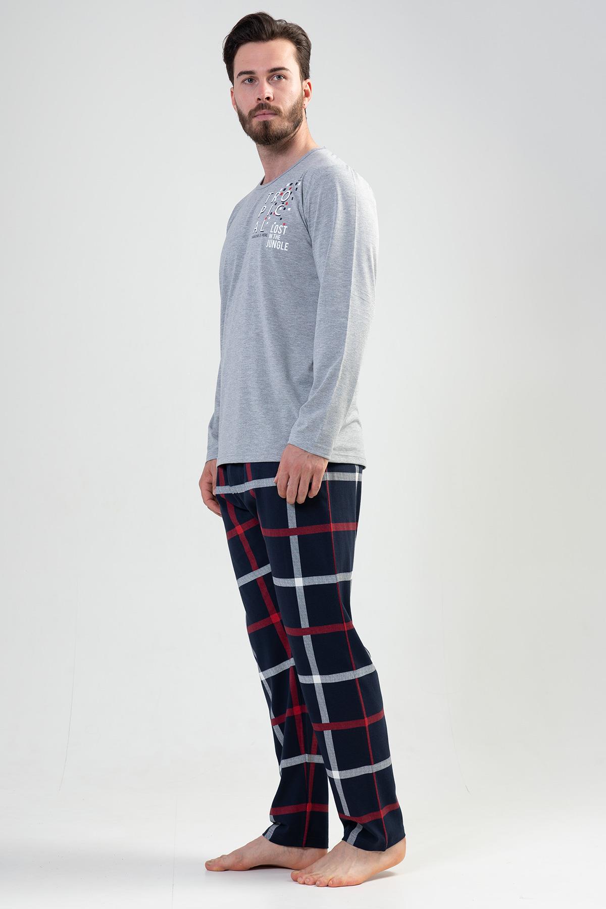 Vienetta Man 2041870013 Erkek Uzun Kollu Pijama Takımı