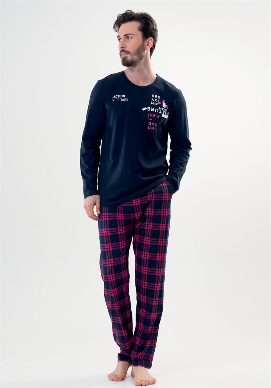 Vienetta Man 2041882338 Erkek Uzun Kollu Pijama Takımı