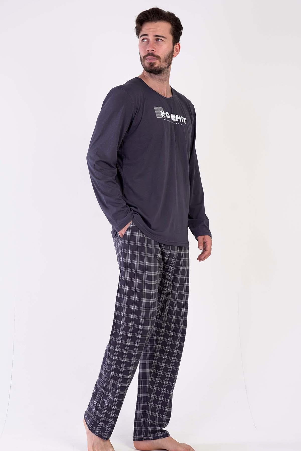 Vienetta Man 3050212106 Erkek Uzun Kollu Pijama Takımı