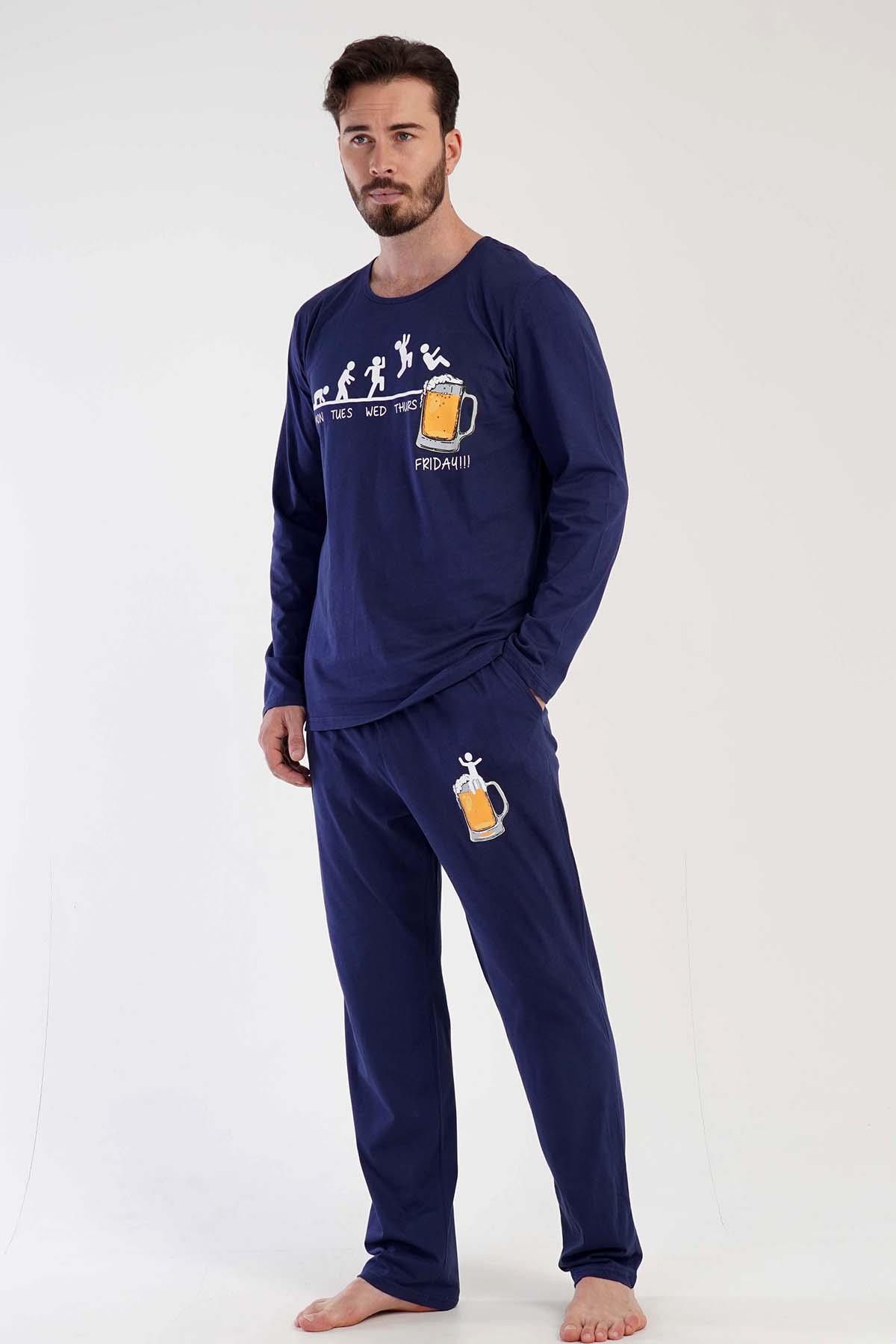 Vienetta Man 3060250000 Erkek Uzun Kollu Pijama Takımı