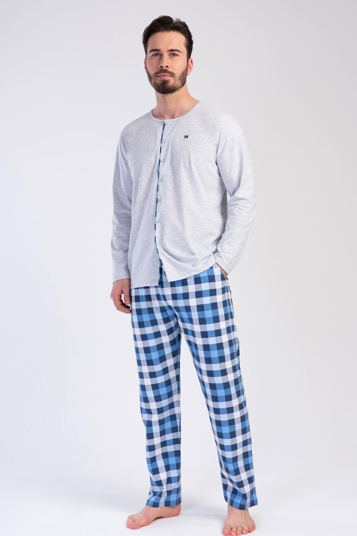 Vienetta Man 3113742754 Erkek Uzun Kollu P.Suprem Pijama Takımı