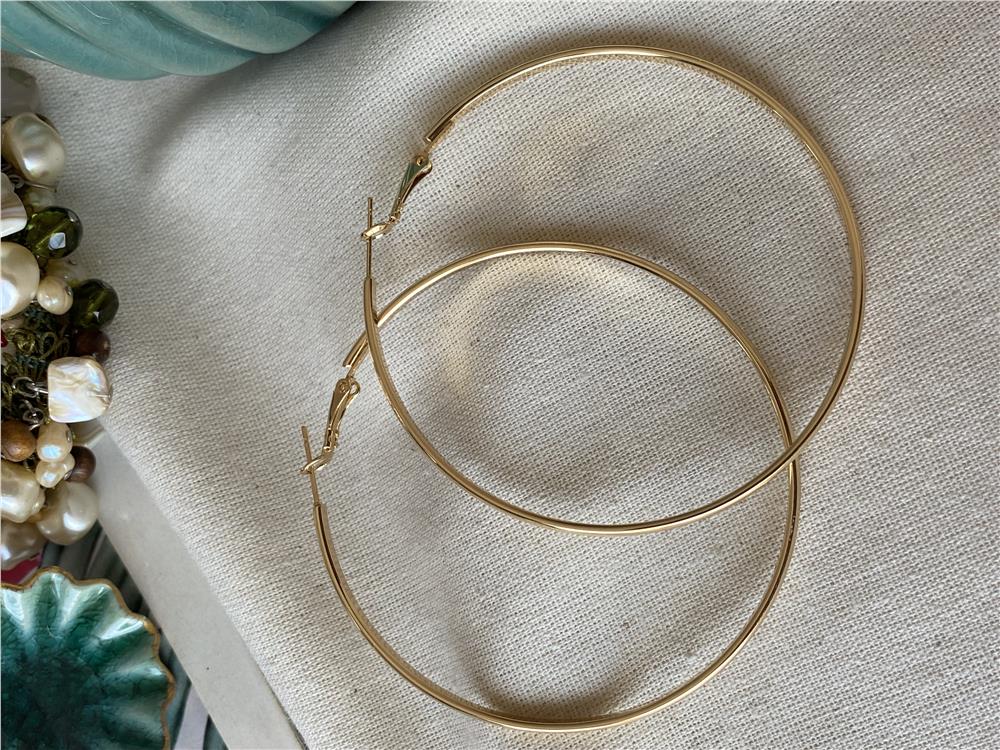 6,9 cm Halka Küpe