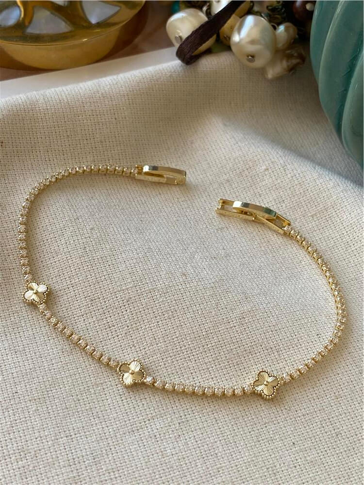 14K Cleef Model İnce Suyolu Bileklik