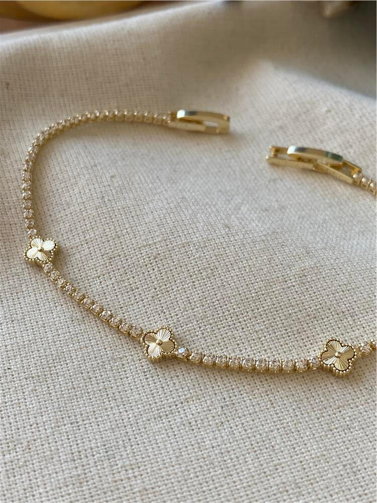 14K Cleef Model İnce Suyolu Bileklik