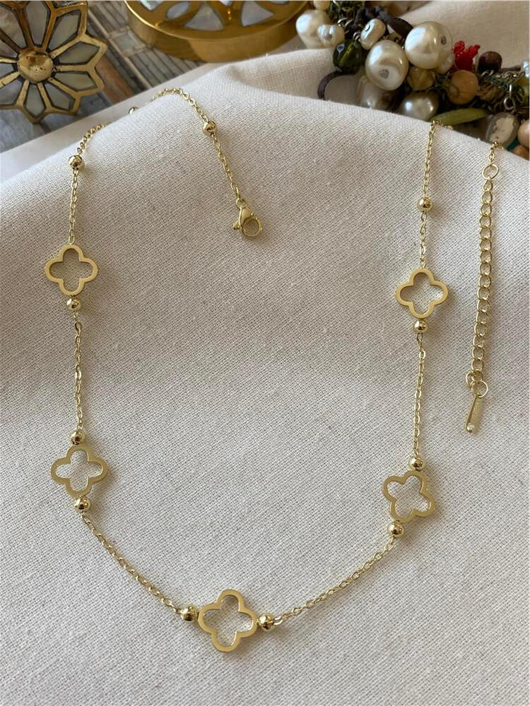 14K Dorikalı Cleef Kolye