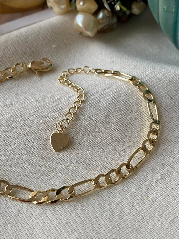 14K Figaro Bileklik