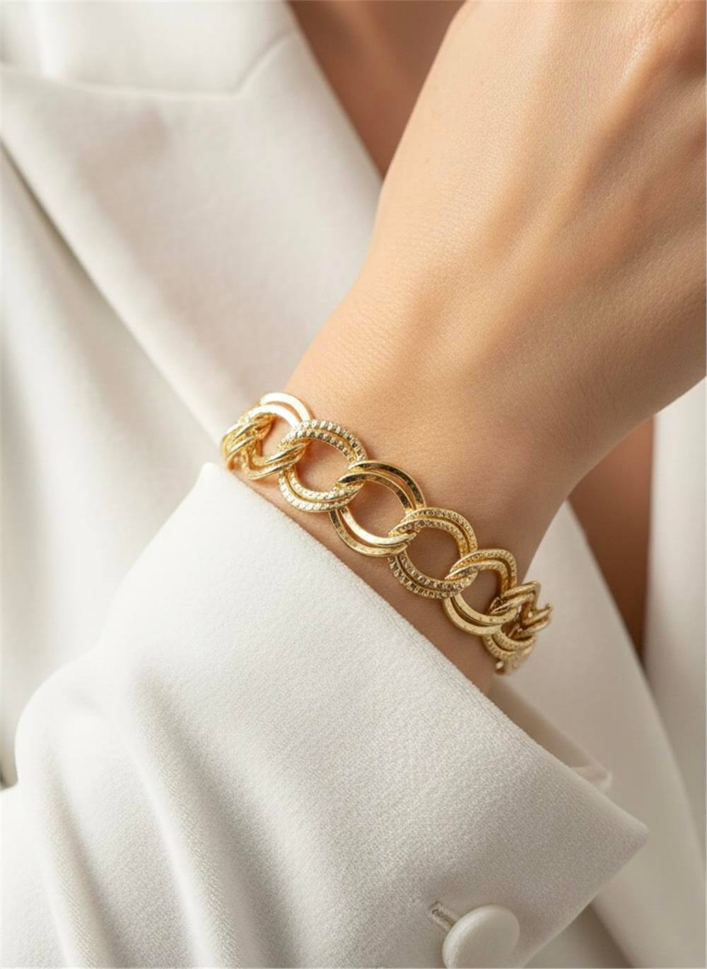 14K Samanyolu Bileklik