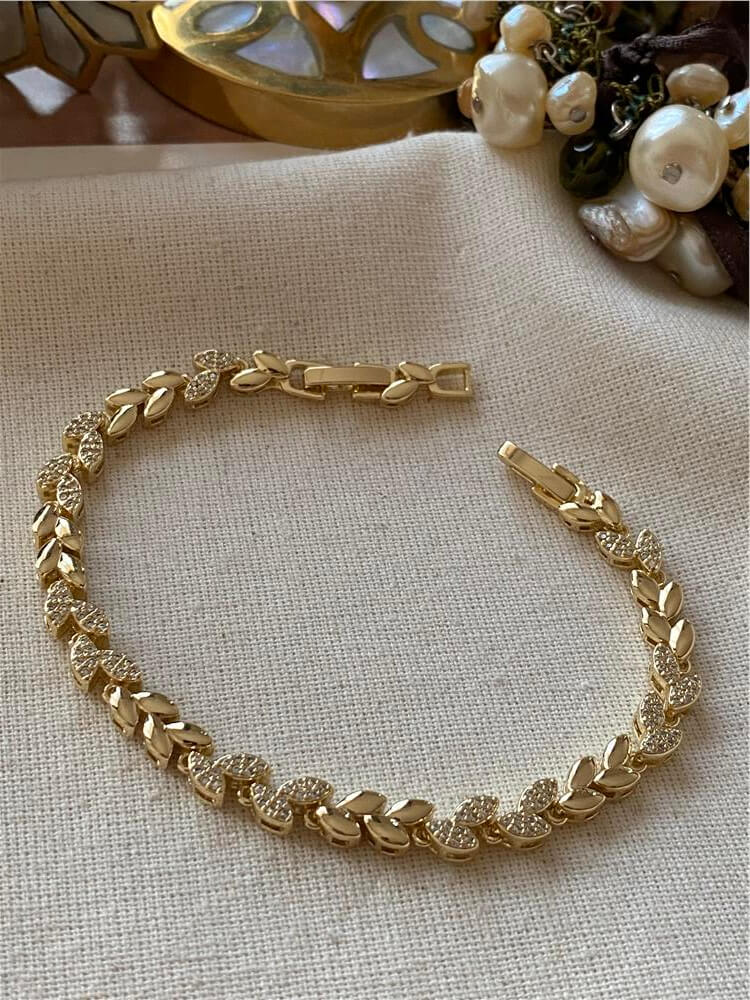 14K Taşlı Bahar Dalı Bileklik