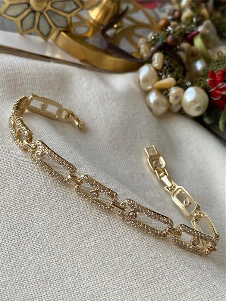 14K Taşlı Messik Model Bileklik