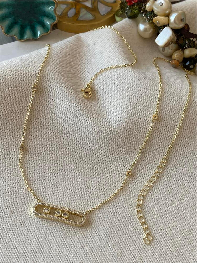 14K Taşlı Messik Model Kolye