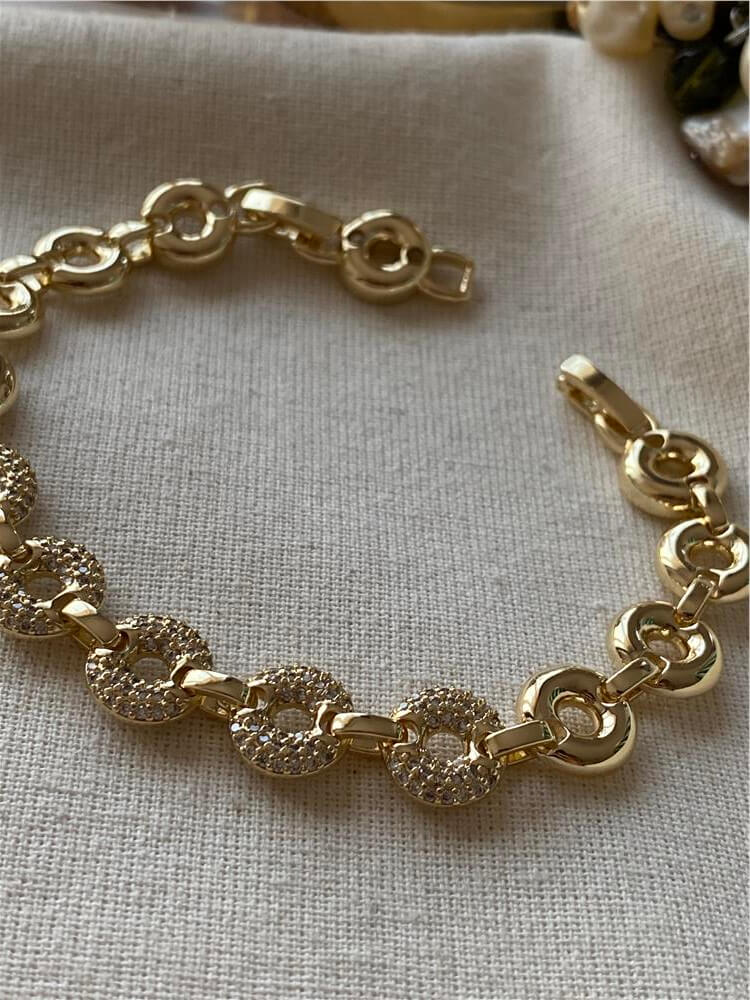 14K Taşlı Rings Bileklik