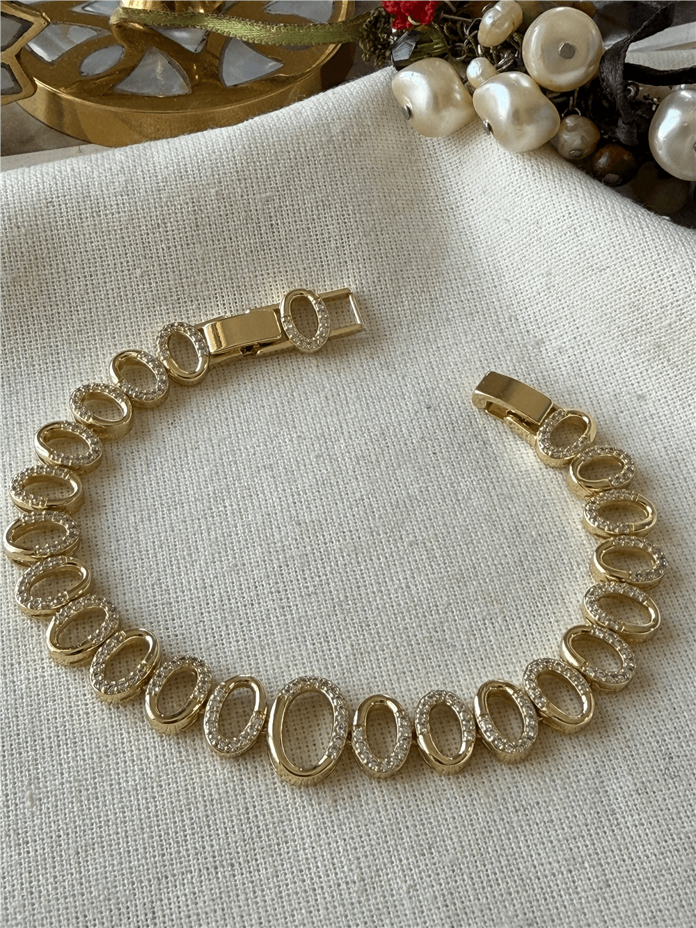14K Taşlı Zero Model Bileklik