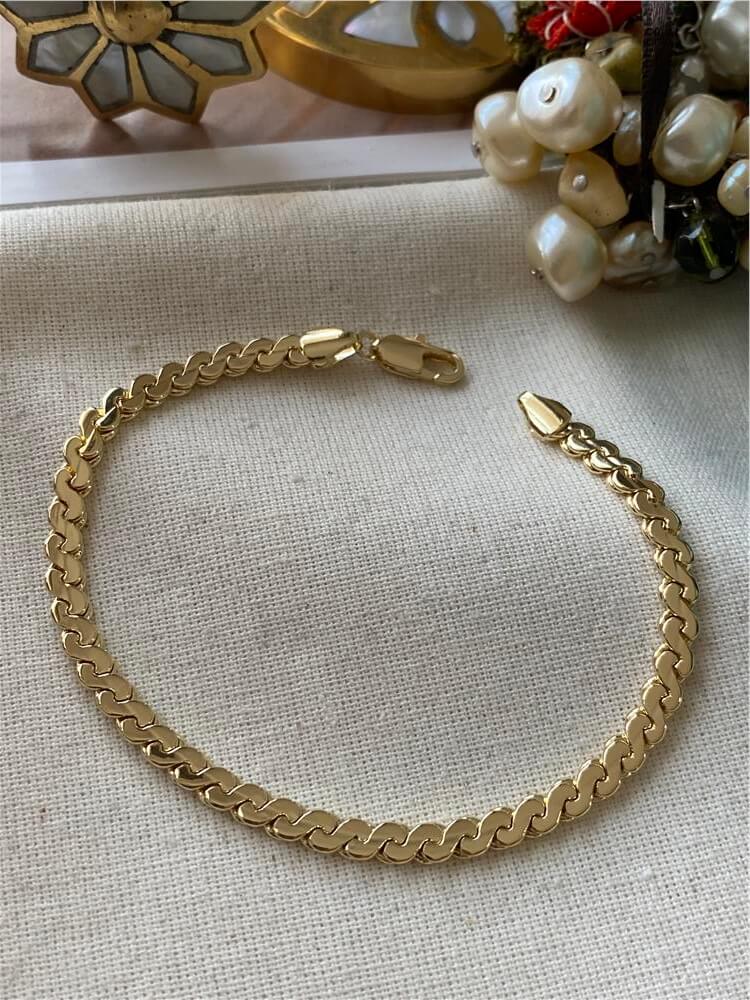 14K Wave Zincir Bileklik