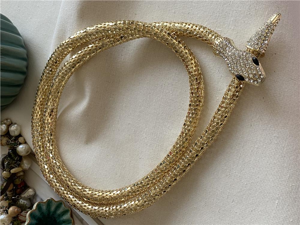 14K Yılan Kolye