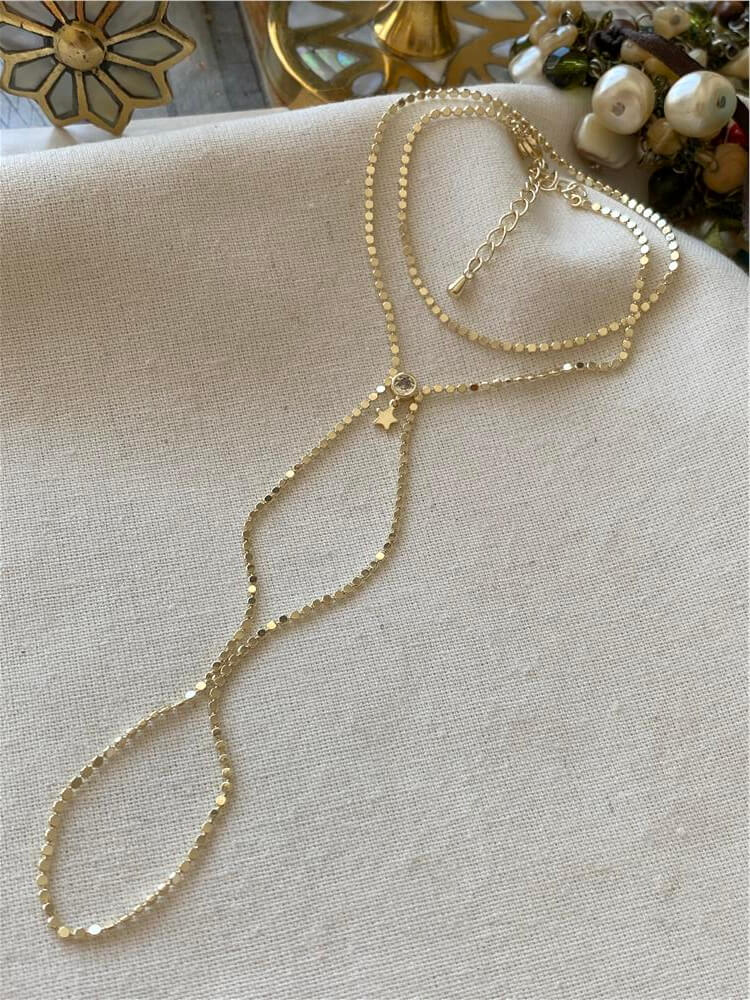 14K Yıldız Sallantılı Mini Pul Şahmeran