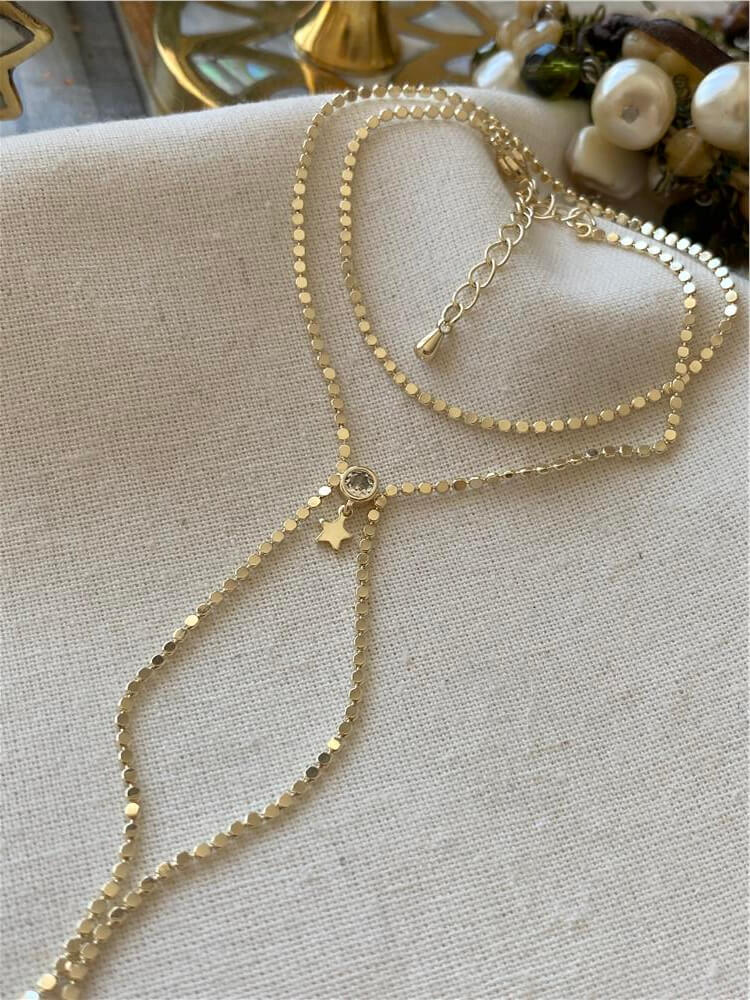 14K Yıldız Sallantılı Mini Pul Şahmeran