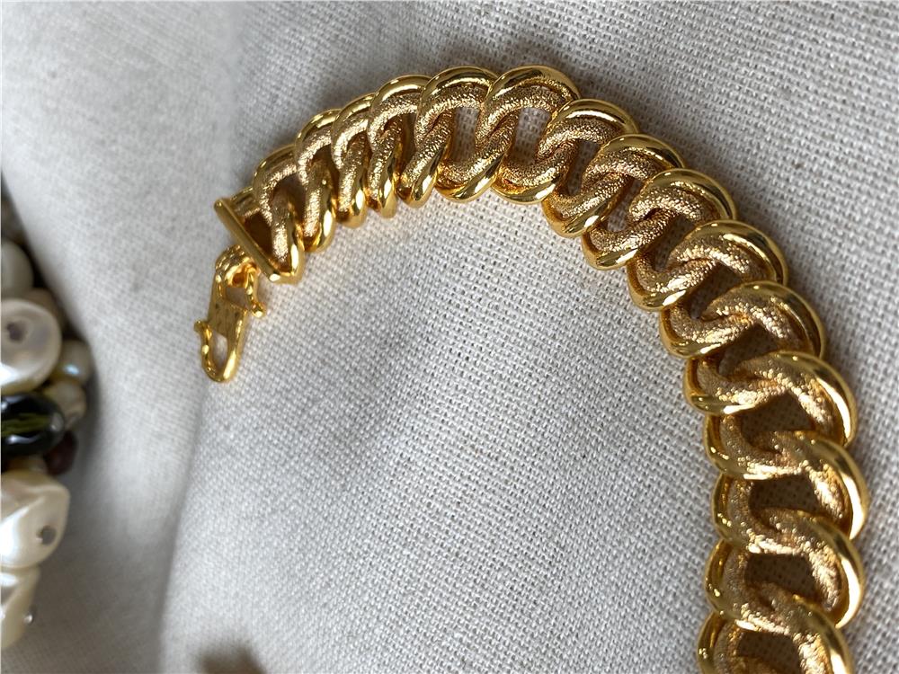 22 Ayar 1.5 cm Geniş Örme Bileklik