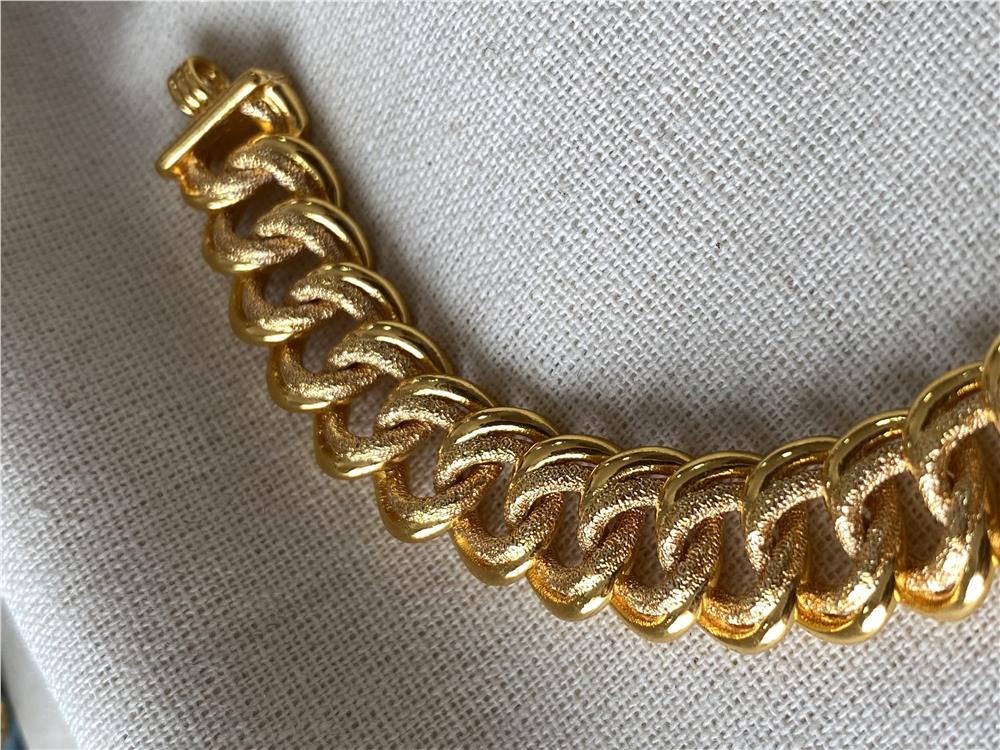 22 Ayar 1.5 cm Geniş Örme Bileklik