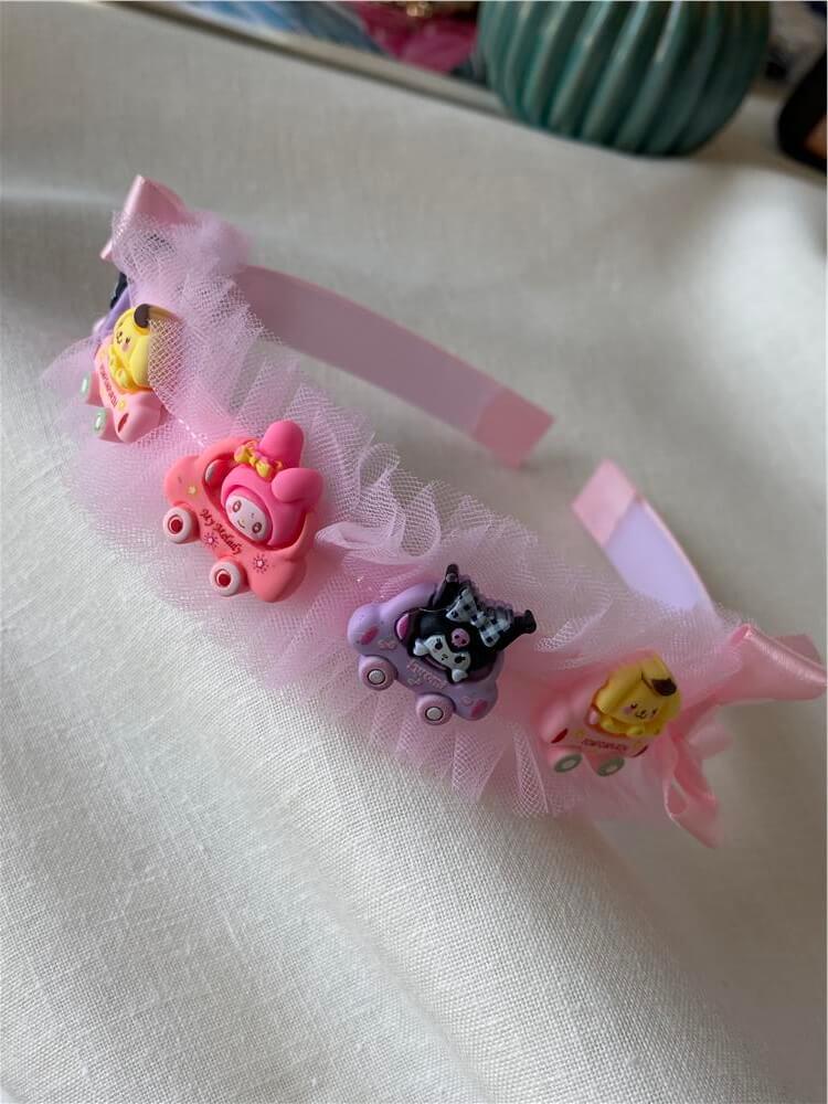 Açık Pembe Tütülü Figürlü Çocuk Tacı