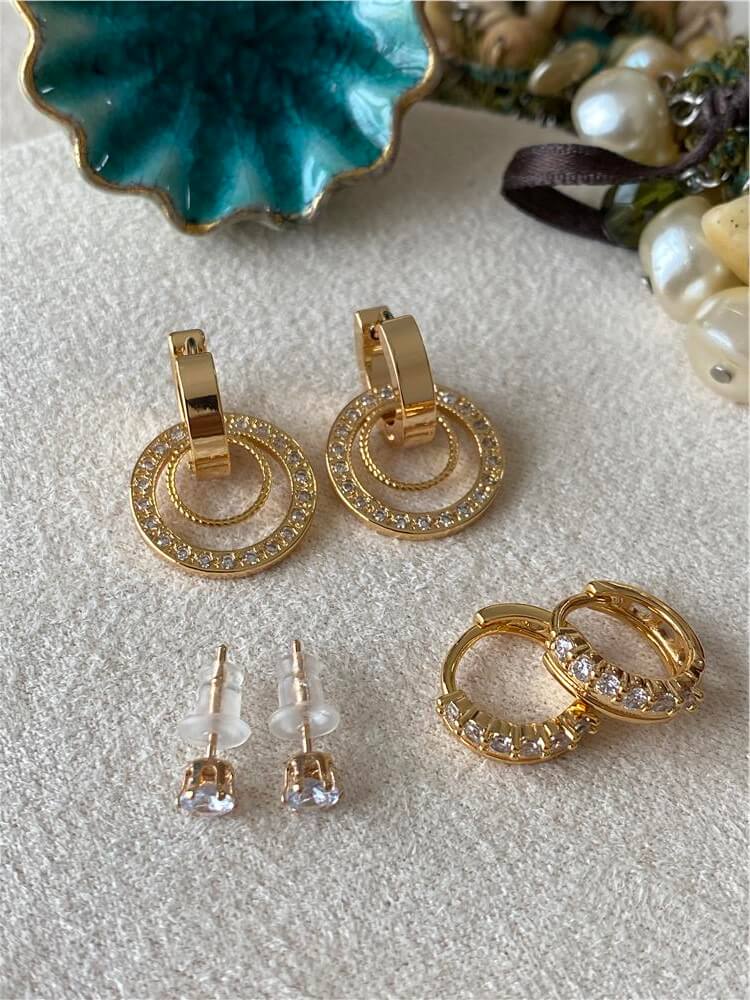 Altılı Rings Küpe Seti