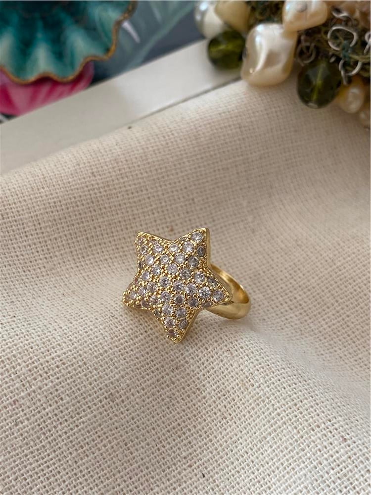 Ayarlanabilir Star Gold Yüzük