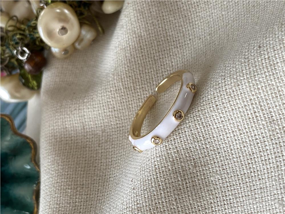 Ayarlanabilir White&Stone Yüzük