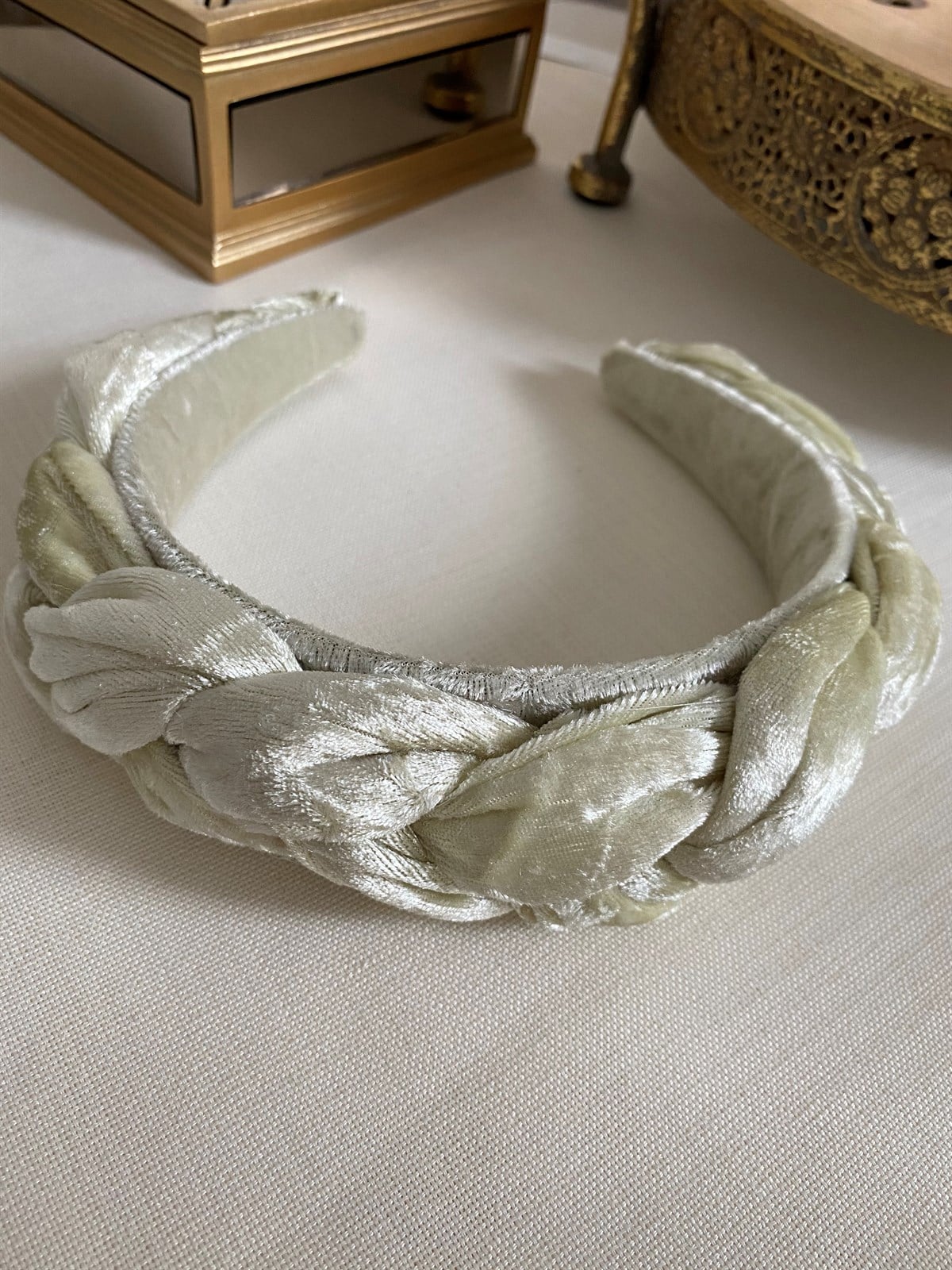 Beige Braid Crown