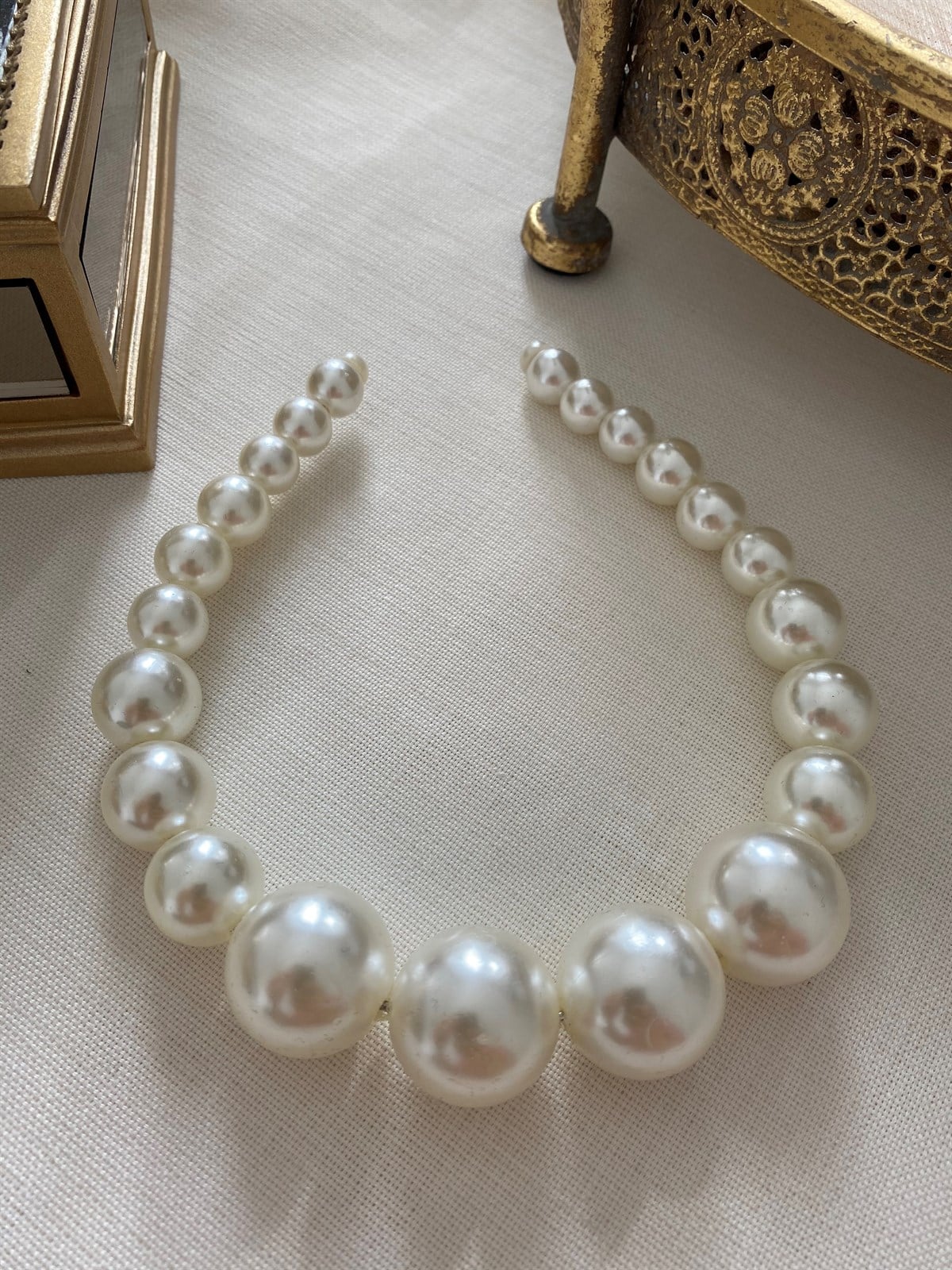 White Beaded Crown
