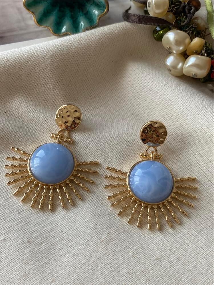 Blue Sun Küpe