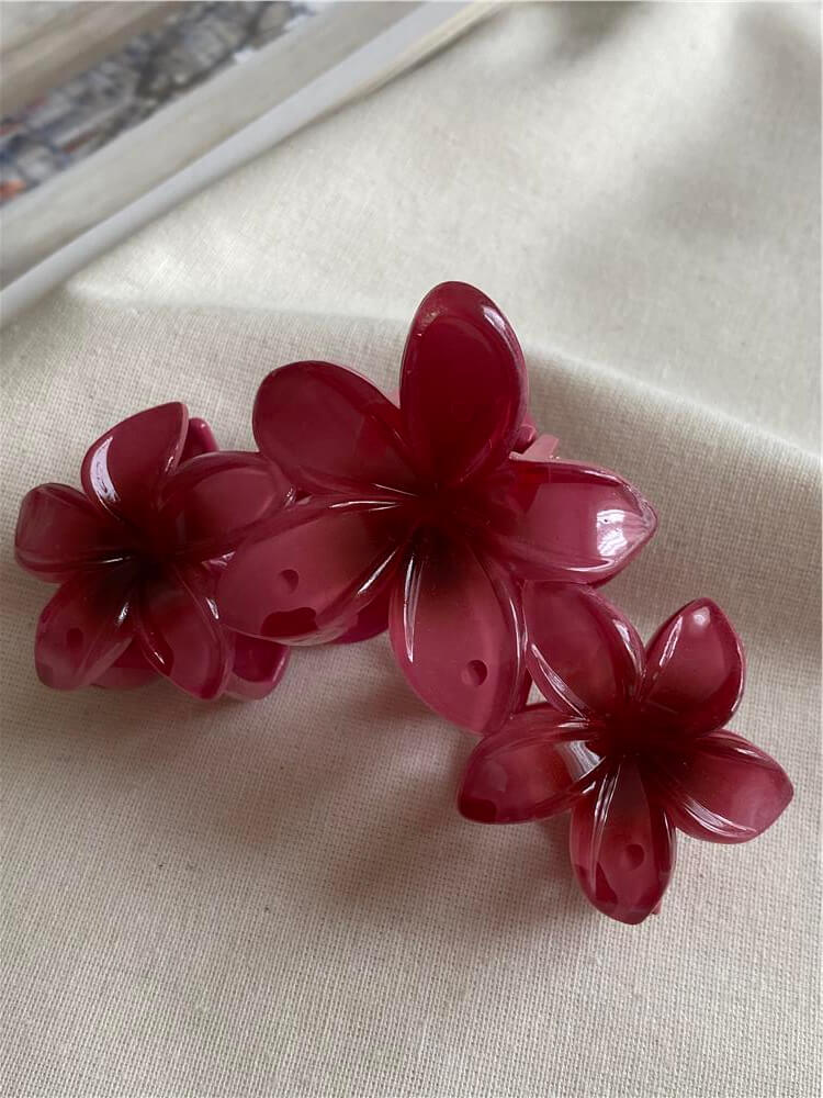 Bordo Üçlü Lotus Toka