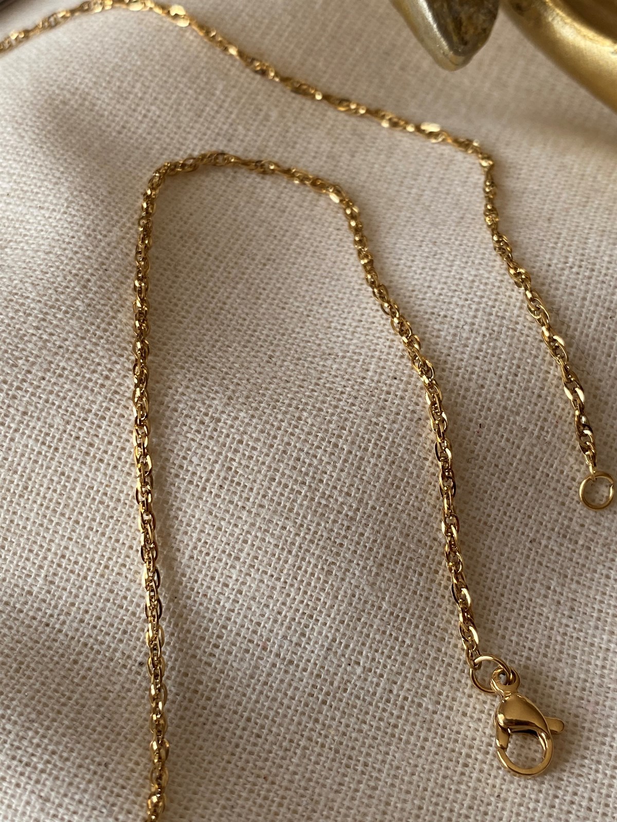 Steel 45 cm Thin Snap Chain