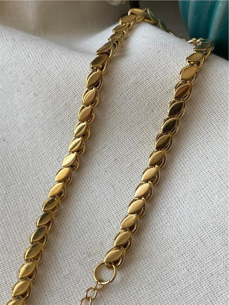 Çelik 60 cm Vintage Arpa Kolye