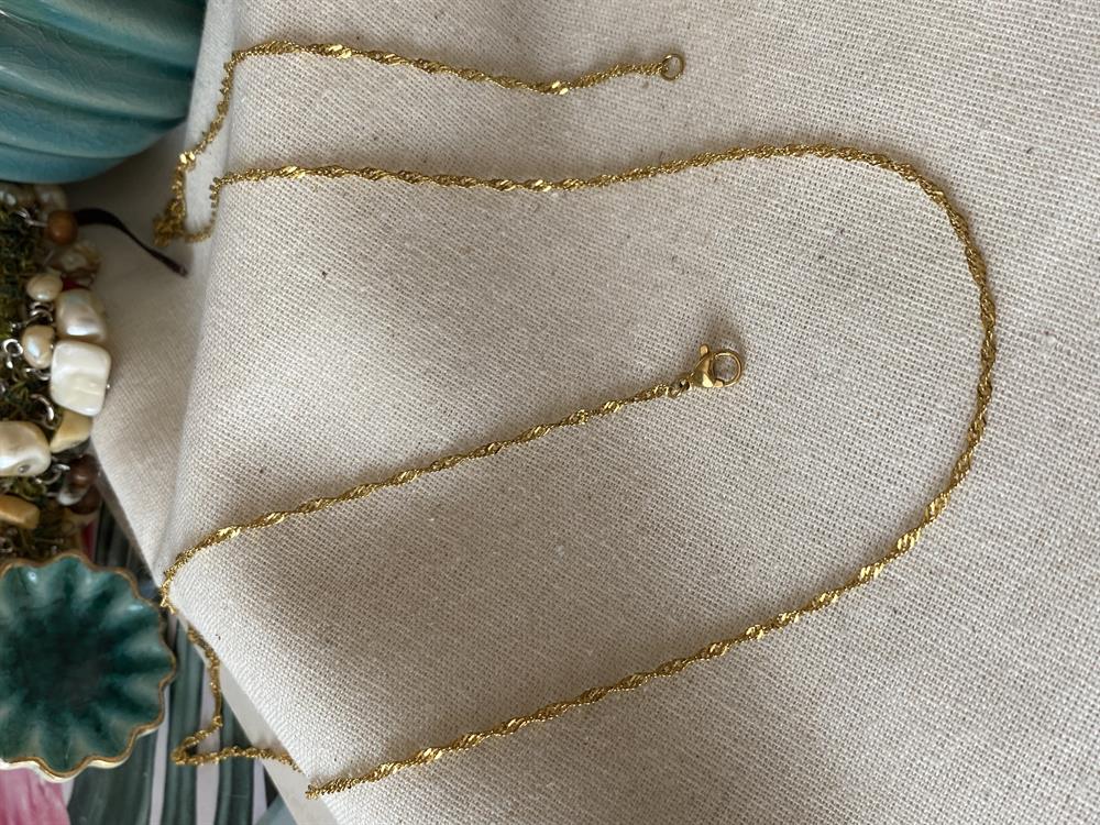 Çelik 80cm İnce Singapur Zincir 