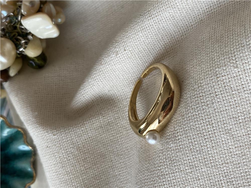 Çelik Ayarlanabilir İncili Yüzük