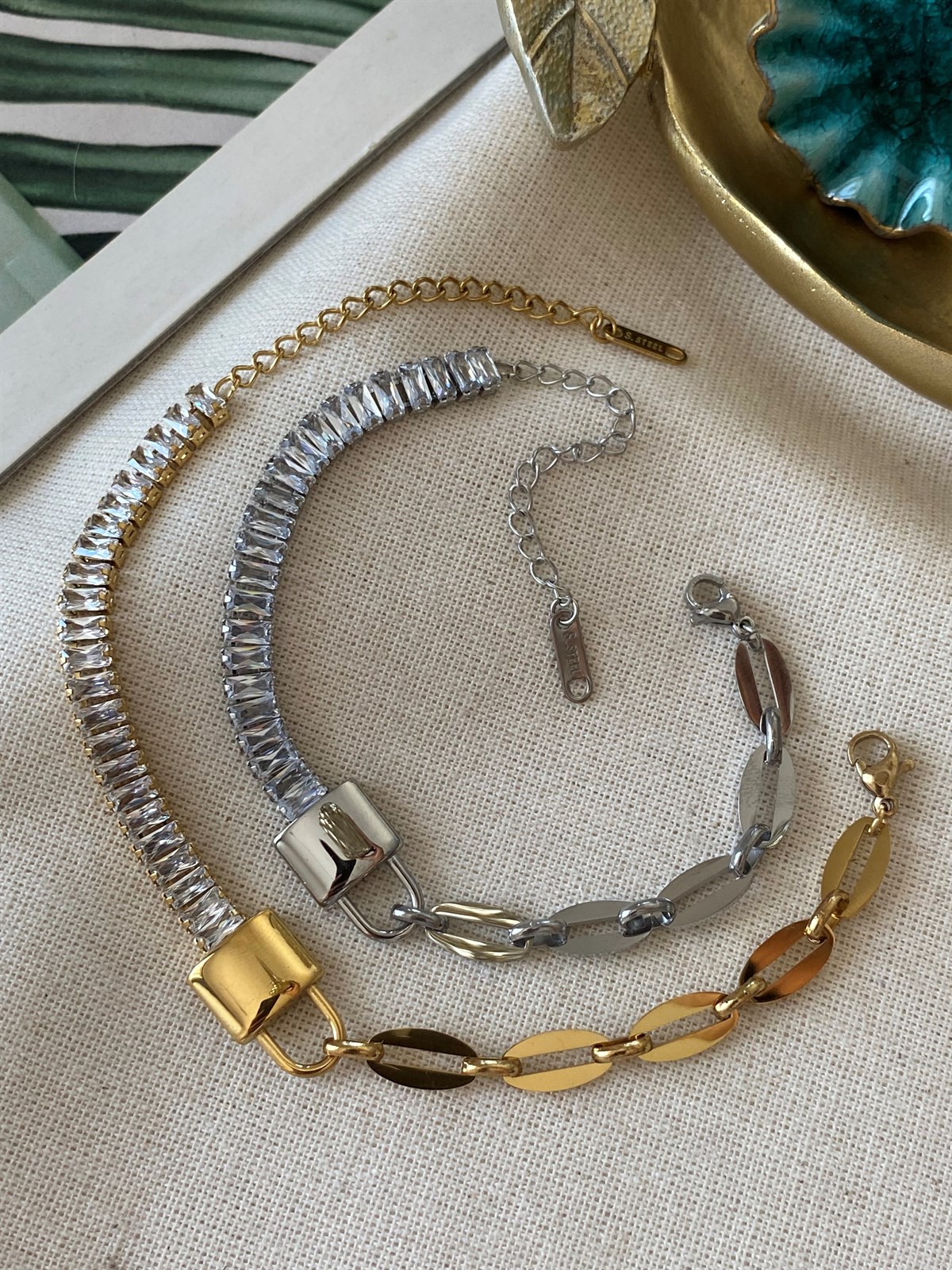 Çelik Baget Kilit Bileklik