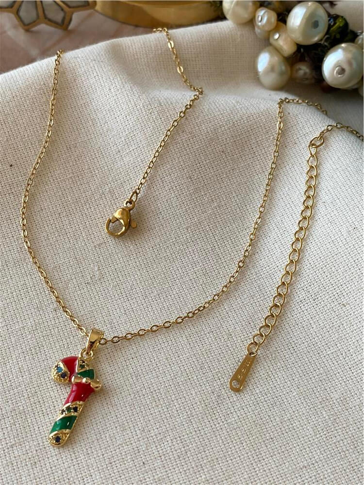 Çelik Baston Şeker Kolye