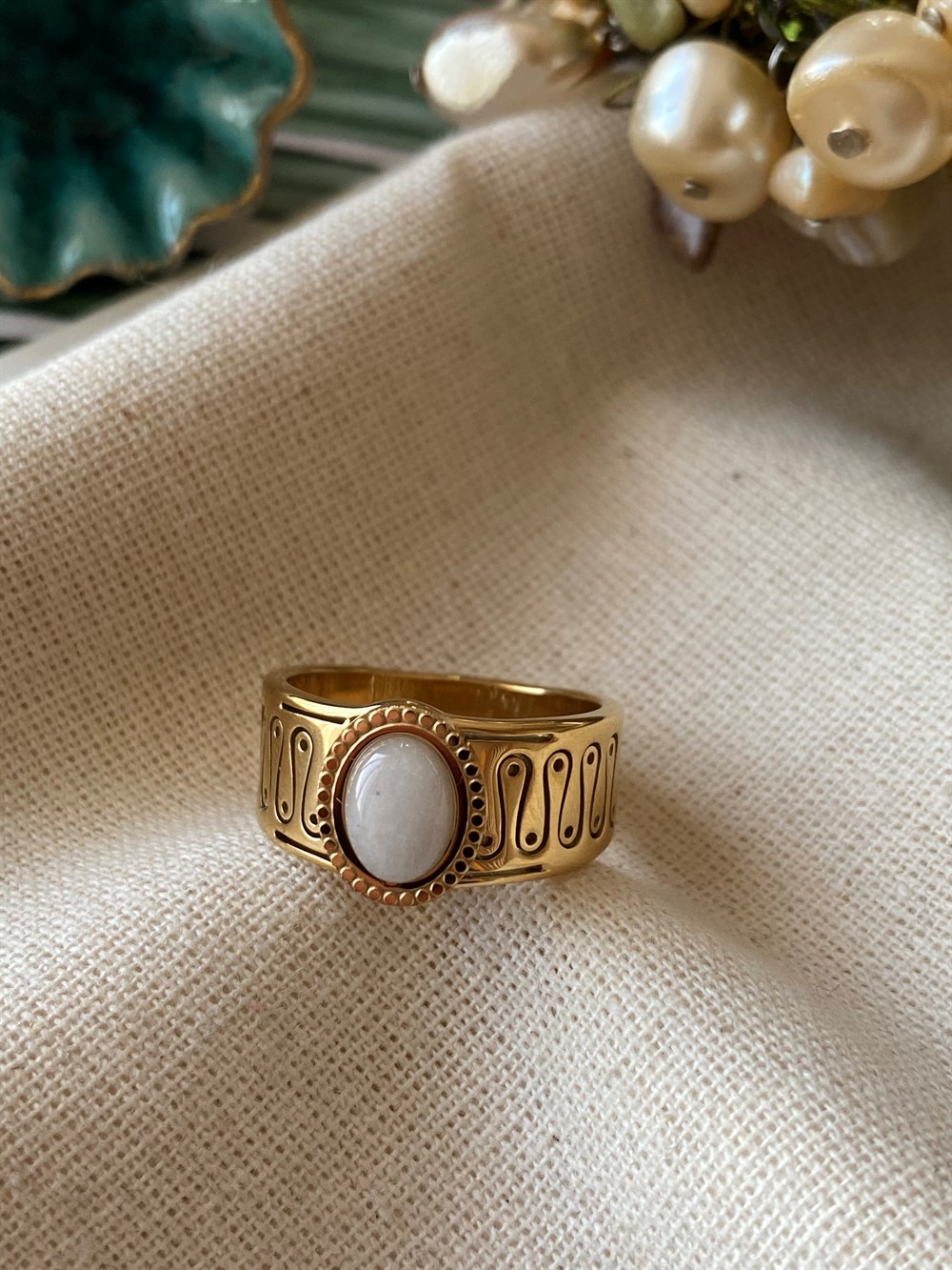 Çelik Beyaz Yüzük