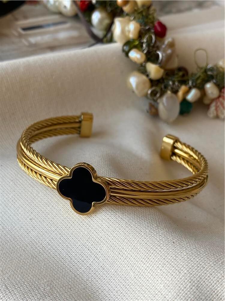 Çelik Black Cleef Açık Kelepçe