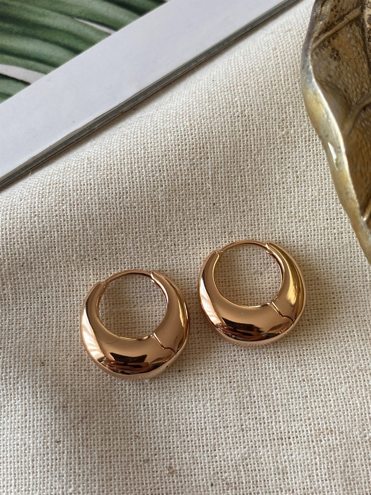 Çelik Bombe Halka Küpe