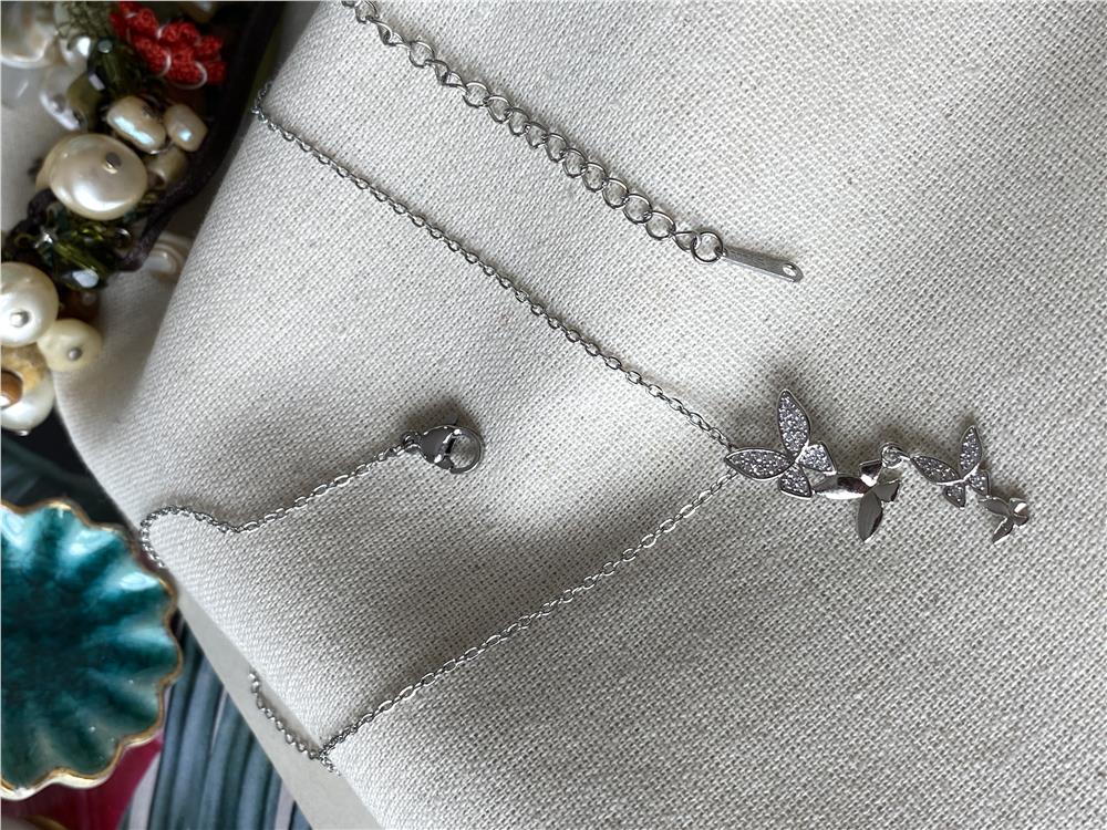 Çelik Butterfly Kolye