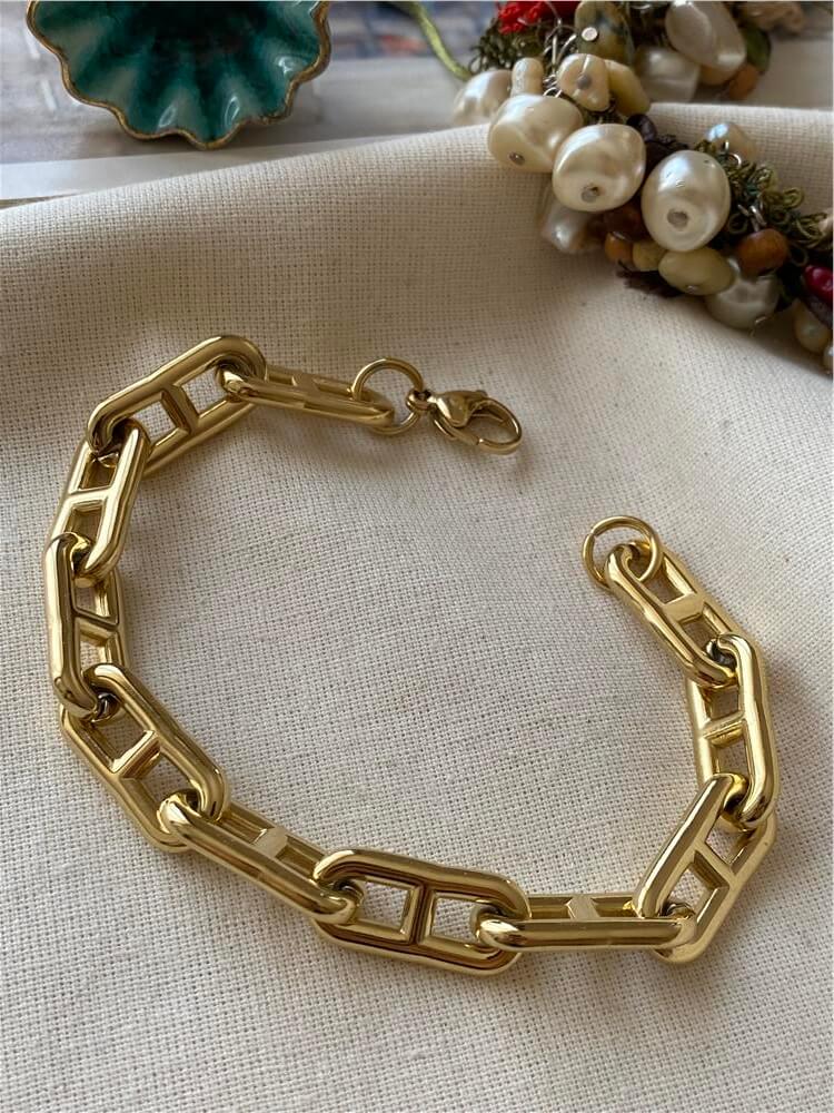 Çelik Çizgili Ataç Bileklik