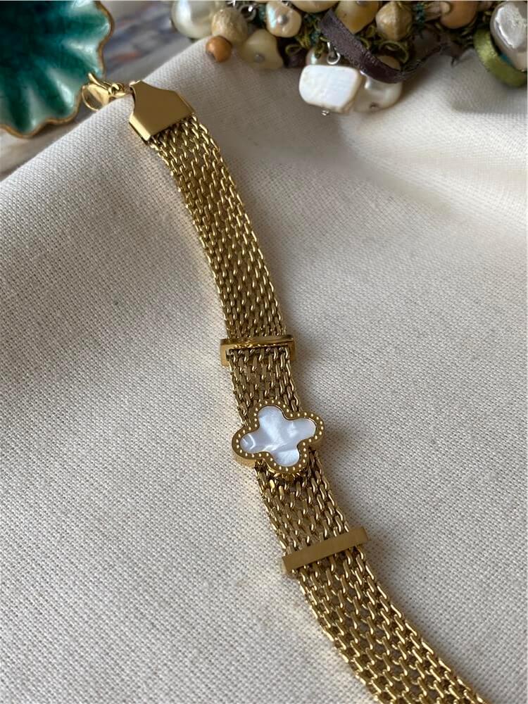 Çelik Cleef Model Hasır Bileklik