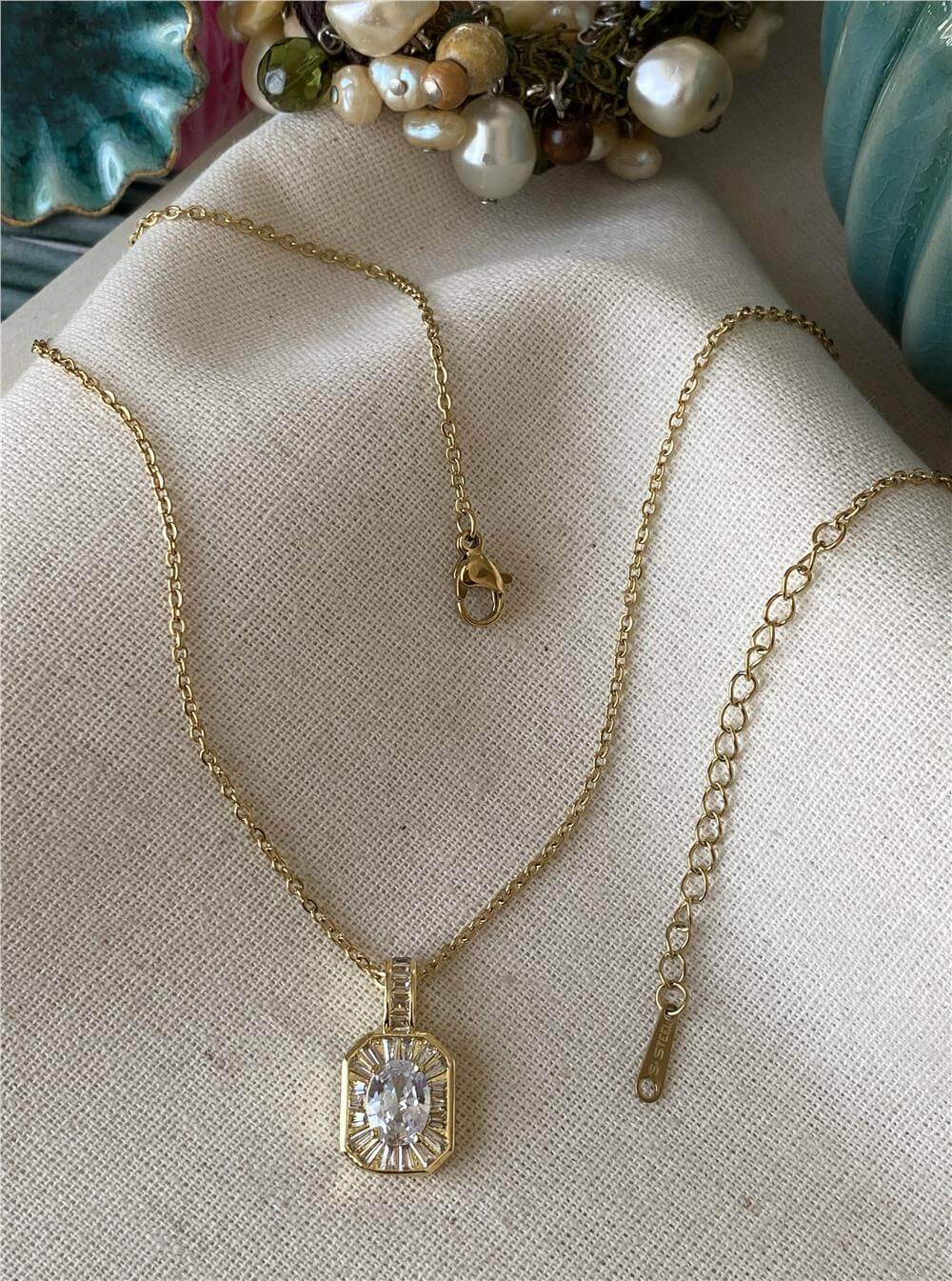 Çelik Diamond Kolye