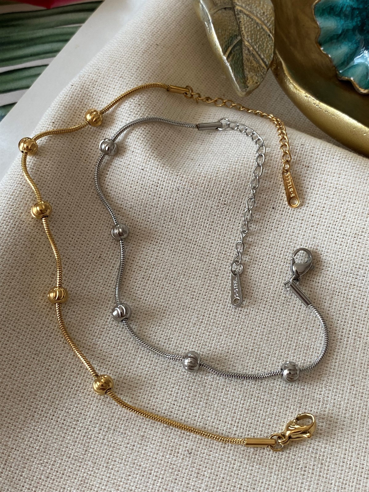 Çelik Dorikalı Desenli Bileklik 
