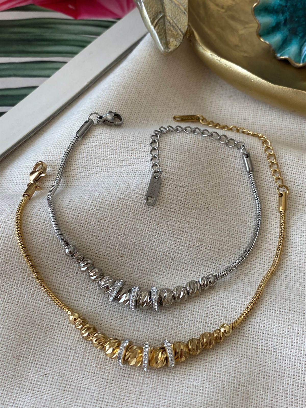 Çelik Dorikalı Tasarım Bileklik