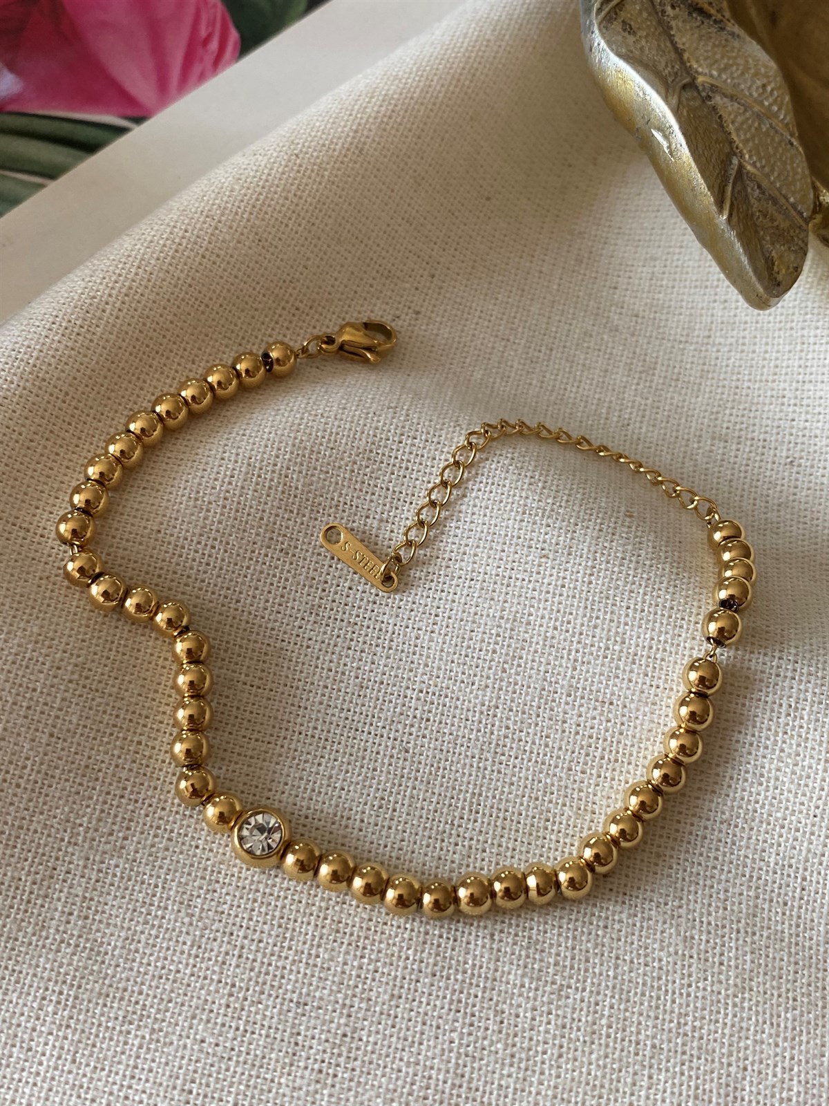 Çelik Dorikalı Tektaş Bileklik