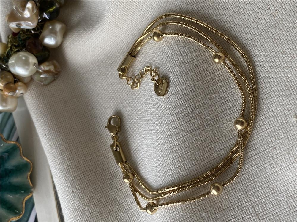 Çelik Dorikalı Üç Zincir Bileklik