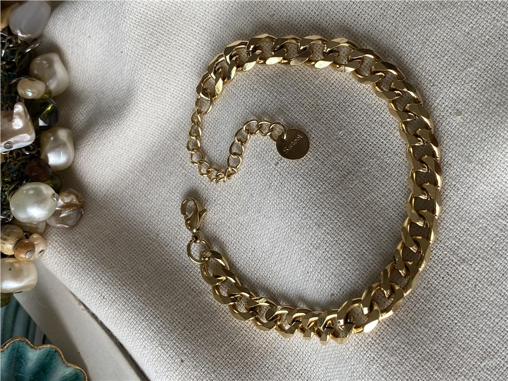 Çelik Düz Zincir Bileklik