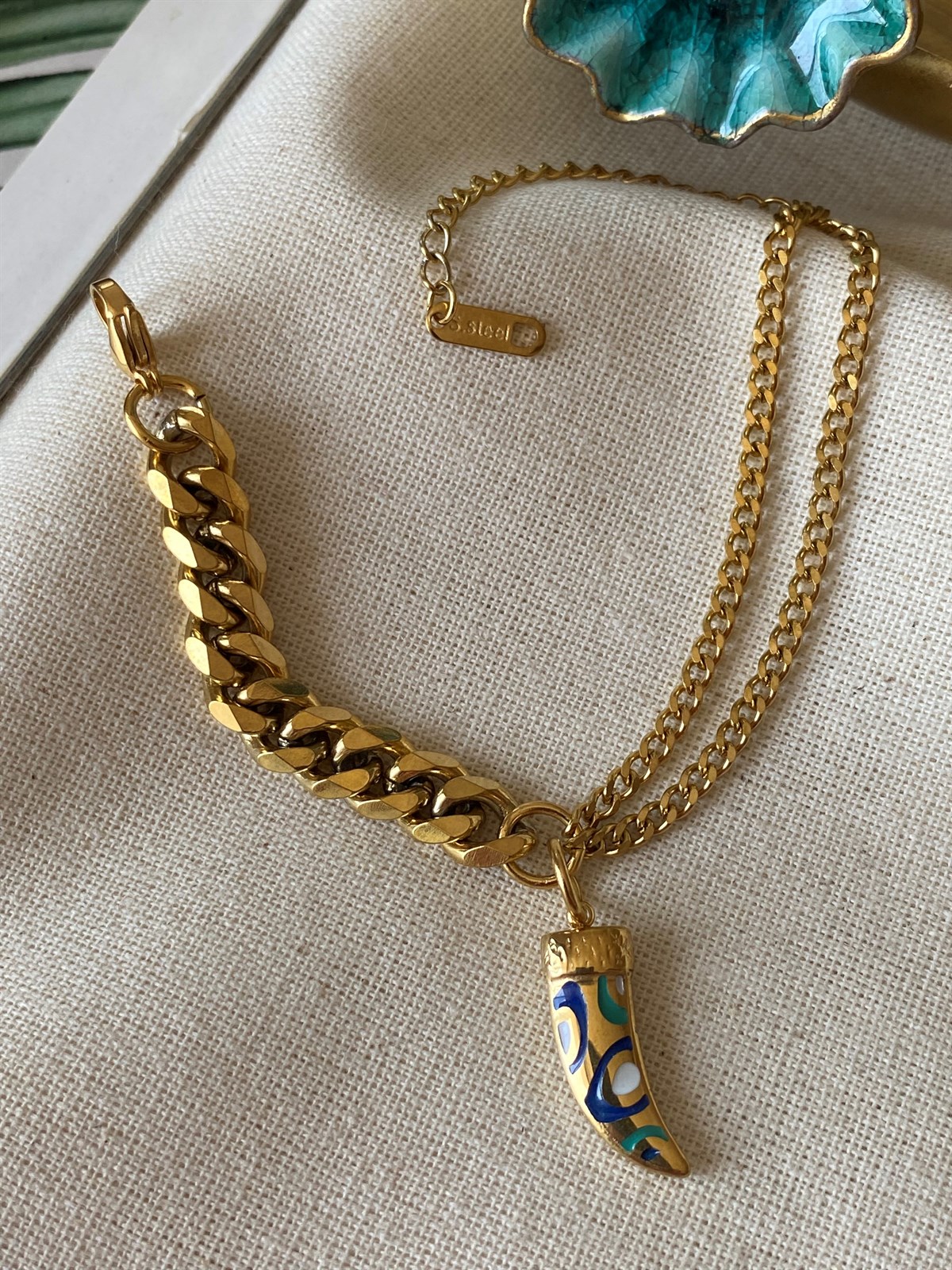 Çelik Fil Dişi Model Bileklik